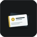 Item icons included: business card